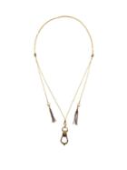 Matchesfashion.com Etro - Stirrup-drop Tasselled Necklace - Womens - Gold