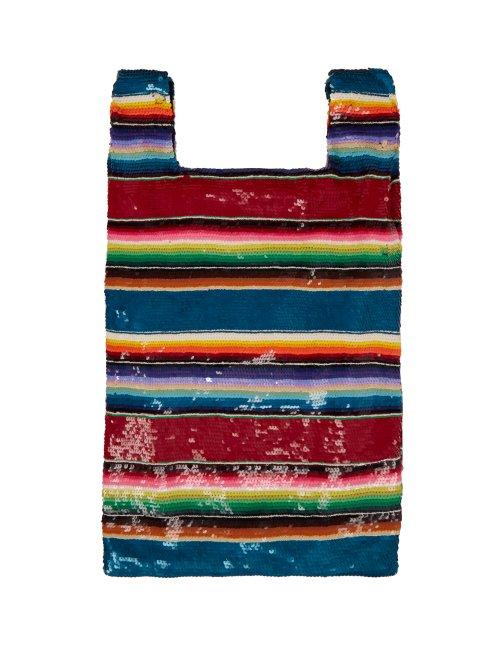 Matchesfashion.com Ashish - Striped Sequined Bag - Womens - Multi