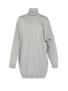 Matchesfashion.com Raf Simons - Multiple Sleeve Metallic Roll Neck Sweater - Mens - Light Grey