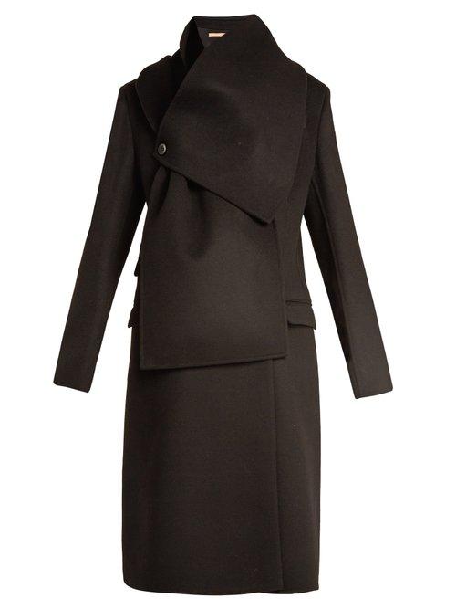 Matchesfashion.com Summa - Double Breasted Wool And Cashmere Blend Coat - Womens - Black