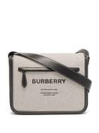 Mens Bags Burberry - Olympia Canvas And Leather Cross-body Bag - Mens - Black Beige