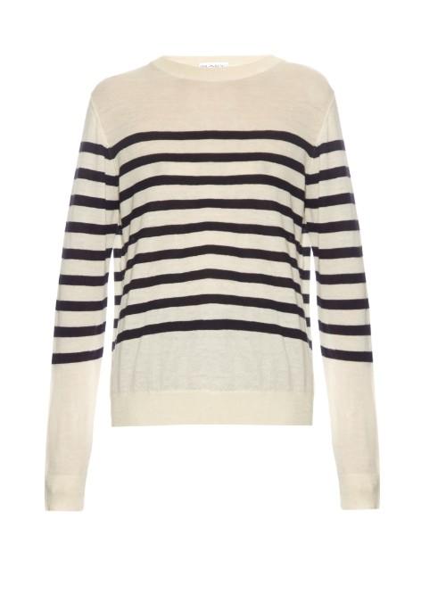 Raey Breton-stripe Fine-knit Cashmere Sweater