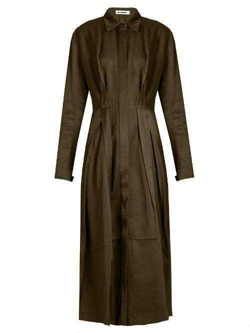 Jil Sander Baobab Gabardine Shirtdress