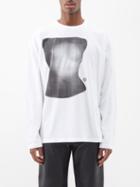 Mm6 Maison Margiela - Graphic-print Cotton-jersey T-shirt - Mens - White