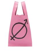Matchesfashion.com Balenciaga - Gender Neutral Print Leather Tote - Womens - Pink