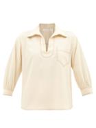 See By Chlo - Topstitched Crepe Shirt - Womens - Cream