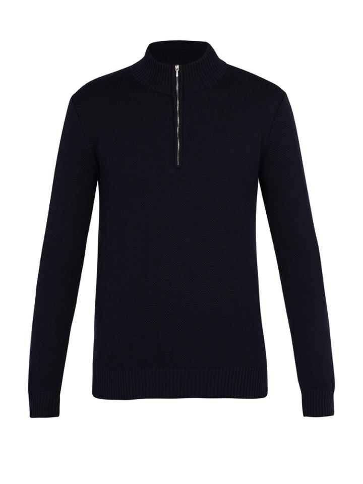 De Bonne Facture High-neck Wool Sweater