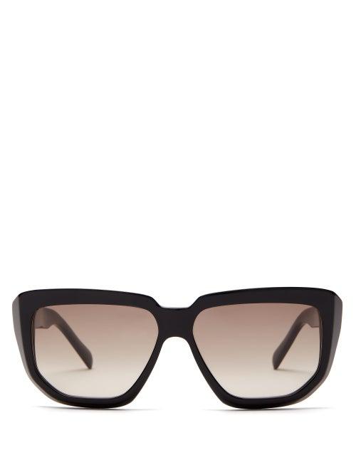 Matchesfashion.com Celine Eyewear - D-frame Acetate Sunglasses - Womens - Black