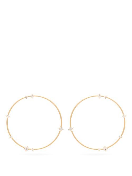 Matchesfashion.com Fernando Jorge - Solo Large Diamond & 18kt Gold Earrings - Womens - Gold