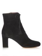 Tabitha Simmons Afton Lace-up Suede Ankle Boots