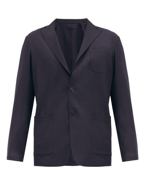 Matchesfashion.com Altea - Alfonso Twill Blazer - Mens - Navy