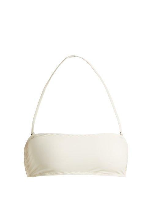 Matchesfashion.com Solid & Striped - The Alexa Bikini Top - Womens - Cream