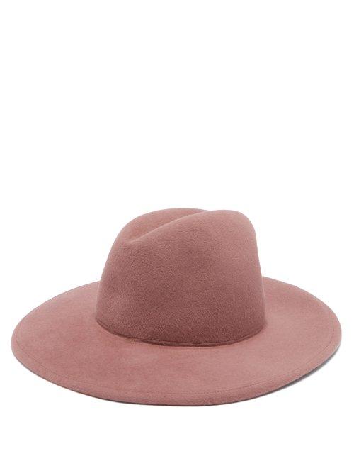 Matchesfashion.com Lola Hats - Shiprock Felt Fedora Hat - Womens - Pink