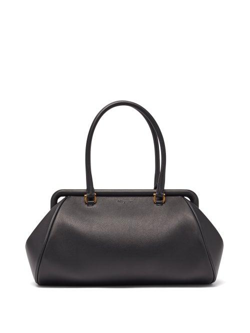 Matchesfashion.com Salvatore Ferragamo - Leather Shoulder Bag - Womens - Black