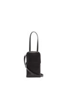 Matchesfashion.com Dolce & Gabbana - Embossed-logo Leather Crossbody Pouch - Mens - Black