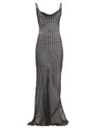Matchesfashion.com Rat & Boa - Gisele Polka Dot Silk Chiffon Maxi Dress - Womens - Black