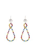 Matchesfashion.com Miu Miu - Infinity Rainbow Crystal Pear Drop Earrings - Womens - Multi