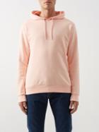 A.p.c. - Logo-print Cotton-jersey Hooded Sweatshirt - Mens - Pink