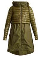 Herno Hooded Contrast-panel Parka