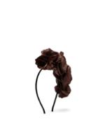 Matchesfashion.com Philippa Craddock - Silk Faux Flower Headband - Womens - Brown