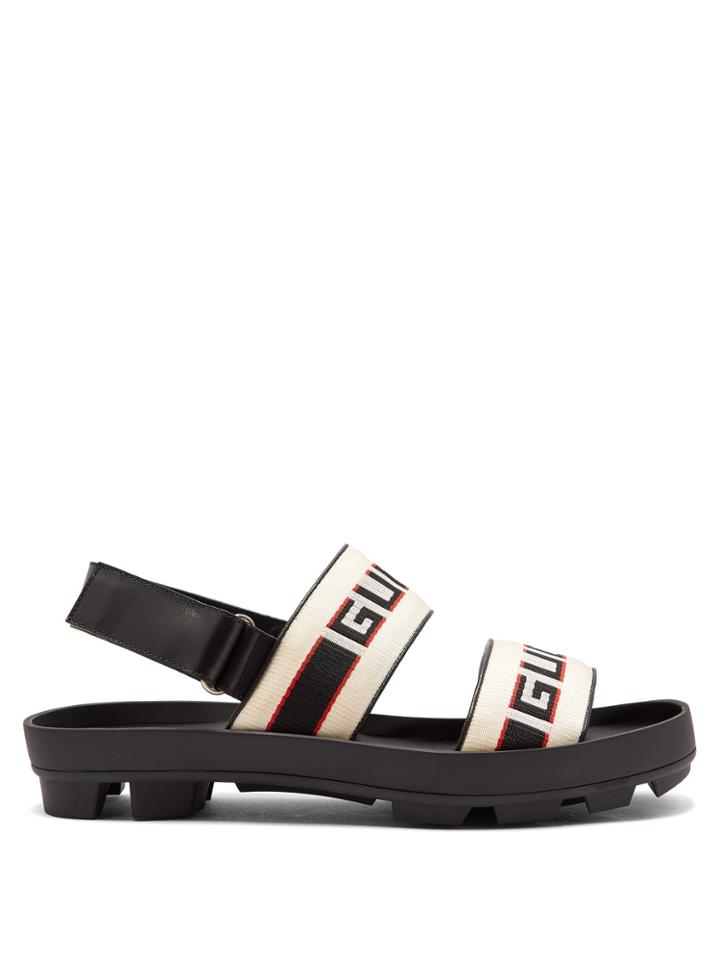 Gucci Stripe Logo Sandals