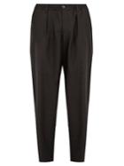Marni Mid-rise Tapered-leg Wool Cropped Trousers