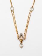 Alexander Mcqueen - Spider And Skull Crystal-embellished Necklace - Womens - Gold