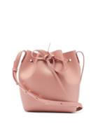 Matchesfashion.com Mansur Gavriel - Mini Saffiano-leather Bucket Bag - Womens - Light Pink