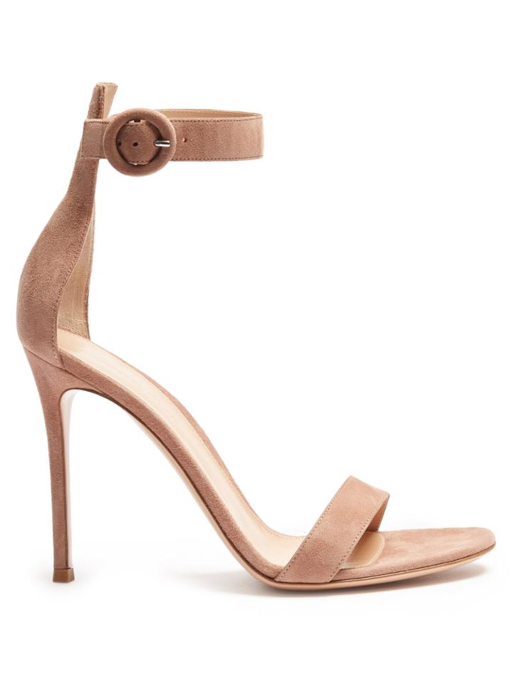 Gianvito Rossi Portofino 105 Suede Sandals