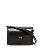 Ladies Bags Marni - Trunk Medium Leather Shoulder Bag - Womens - Black