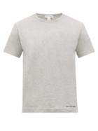 Matchesfashion.com Comme Des Garons Shirt - Logo Print Cotton Jersey T Shirt - Mens - Grey Multi
