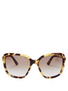 Matchesfashion.com Prada Eyewear - Square Acetate Sunglasses - Womens - Tortoiseshell