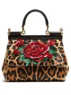 Matchesfashion.com Dolce & Gabbana - Sicily Leopard Print Cross Body Bag - Womens - Leopard