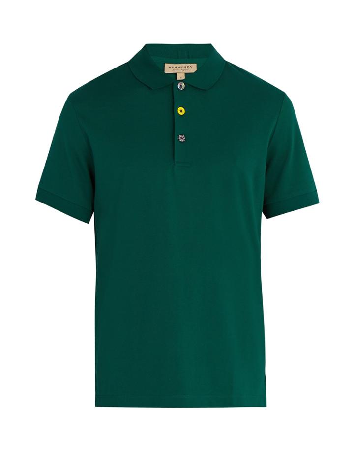Burberry Multicoloured Button Cotton Polo Top
