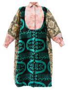Rianna + Nina - Patchworked Printed Silk And Brocade Coat - Womens - Multi