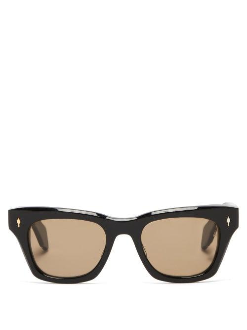 Jacques Marie Mage - Dealan Square Acetate Sunglasses - Mens - Black