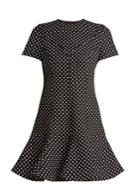 Valentino Polka-dot Wool-blend Dress