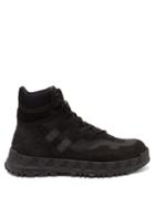 Matchesfashion.com Versace - Suede And Mesh Hiking Boots - Mens - Black