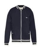 Matchesfashion.com Maison Kitsun - Windbreaker Varsity Jacket - Mens - Navy