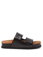 Ladies Shoes Neous - Dombai Shearling-lined Leather Slides - Womens - Black