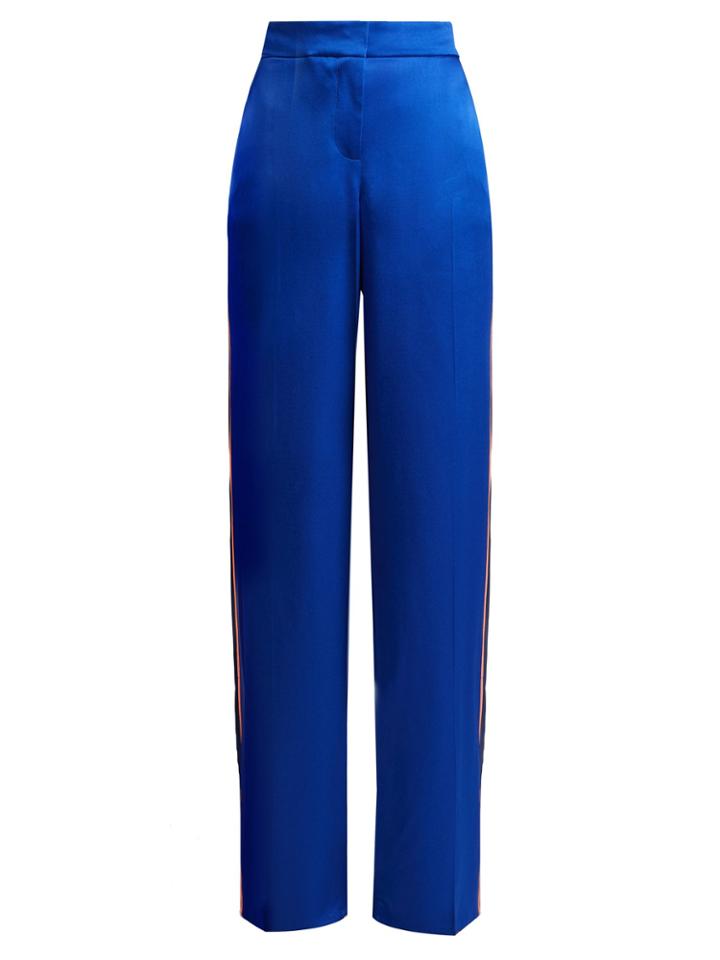 Peter Pilotto Side-striped Satin Trousers