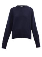 Matchesfashion.com Chlo - Round Neck Cashmere Sweater - Womens - Navy