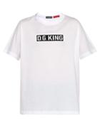 Matchesfashion.com Dolce & Gabbana - Embroidered Logo Cotton Jersey T Shirt - Mens - White