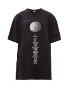 Matchesfashion.com Vetements - Moon Oversized Cotton Jersey T Shirt - Womens - Black Multi