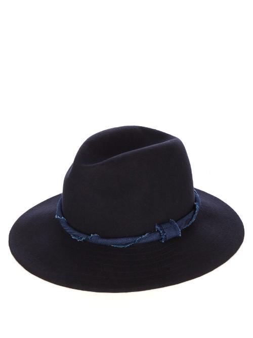 Blue Blue Japan Twisted-band Wool-felt Pastoral Hat