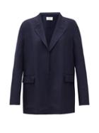 Matchesfashion.com The Row - Tristan Oversized Double-breasted Wool Jacket - Womens - Navy
