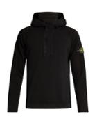 Stone Island Logo-patch Half-zip Cotton-jersey Sweatshirt