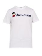 Matchesfashion.com Moncler - Logo Cotton T Shirt - Mens - White