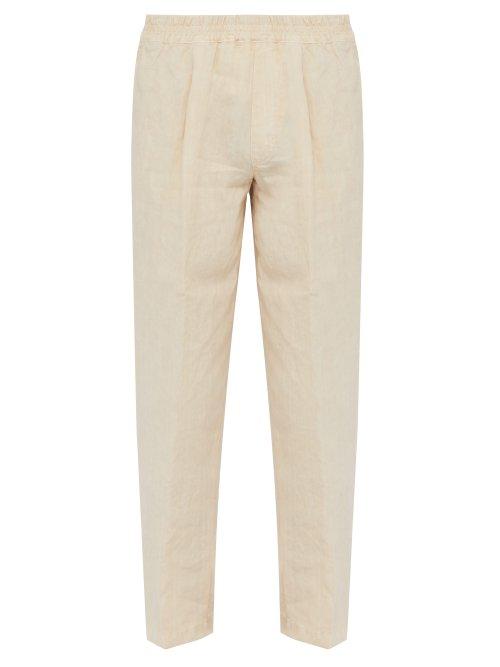 Matchesfashion.com The Gigi - King Elasticated Waistband Linen Trousers - Mens - Beige