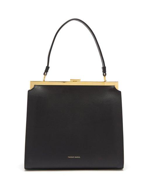 Matchesfashion.com Mansur Gavriel - Elegant Leather Bag - Womens - Black